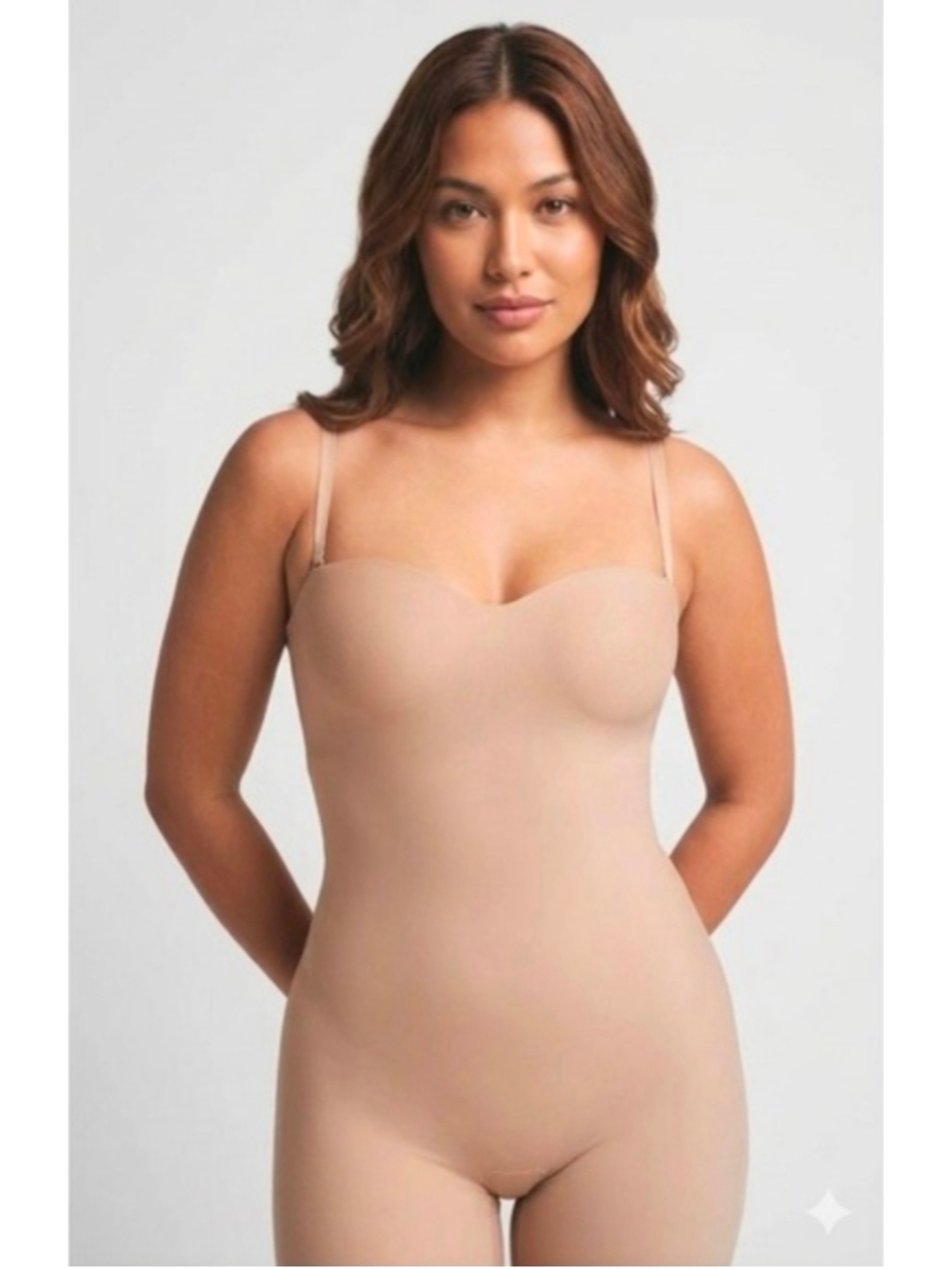 NWT SKIMS Underwire Mid Thigh Shapewear, Size L